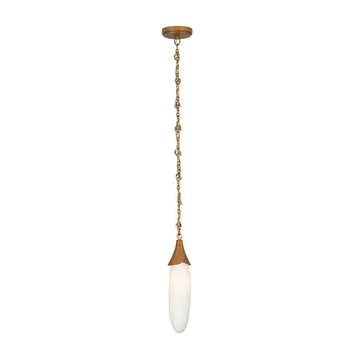 Kalco 523911WGL One Light Pendant, Warm Gold