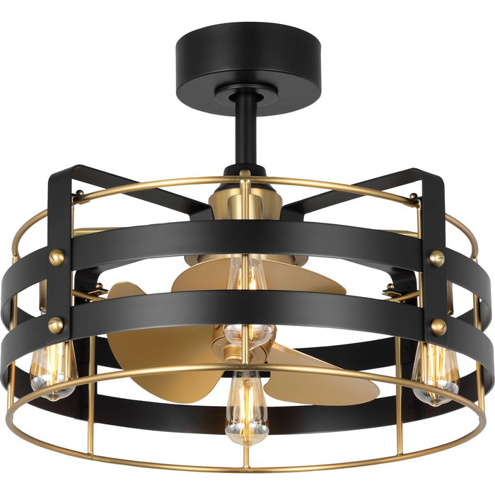 Progress Lighting P250120-31M-WB 24" Ceiling Fan, Matte Black