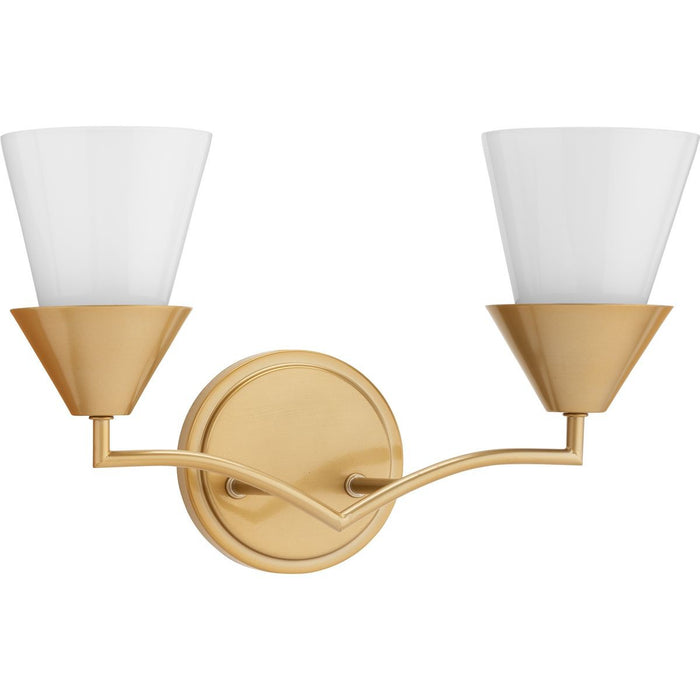 Progress Lighting P300496-205 Two Light Bath, Soft Gold