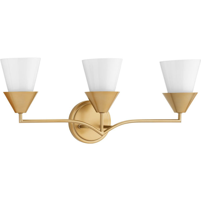 Progress Lighting P300497-205 Three Light Bath, Soft Gold