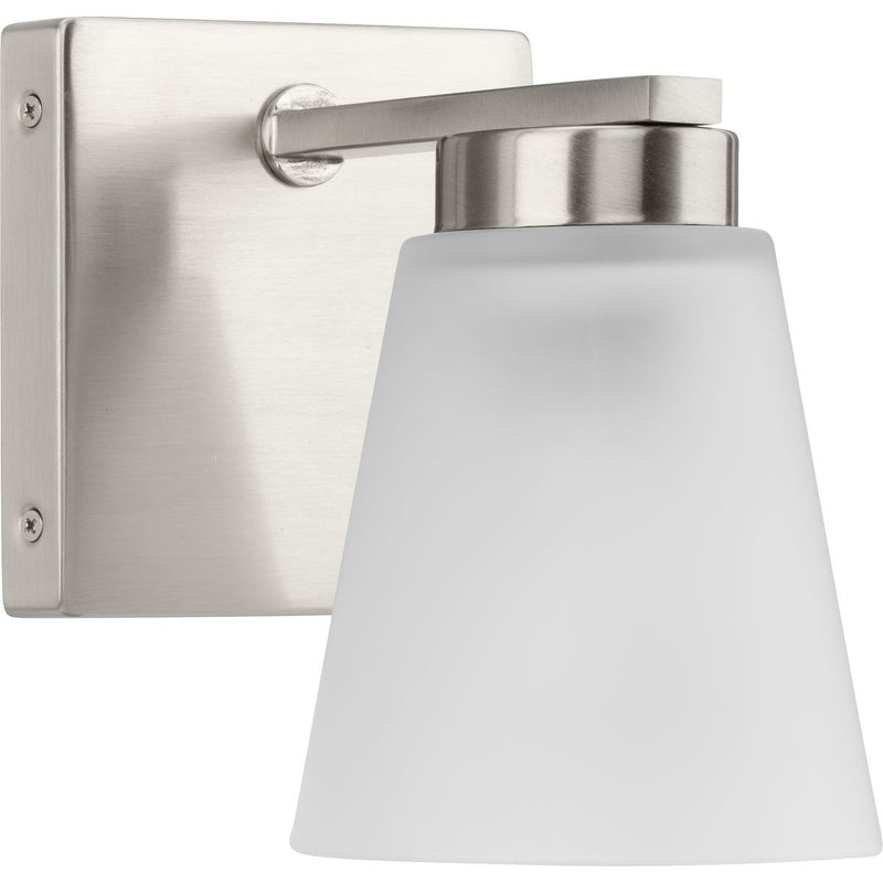 Progress Lighting P300499-009 One Light Bath, Brushed Nickel