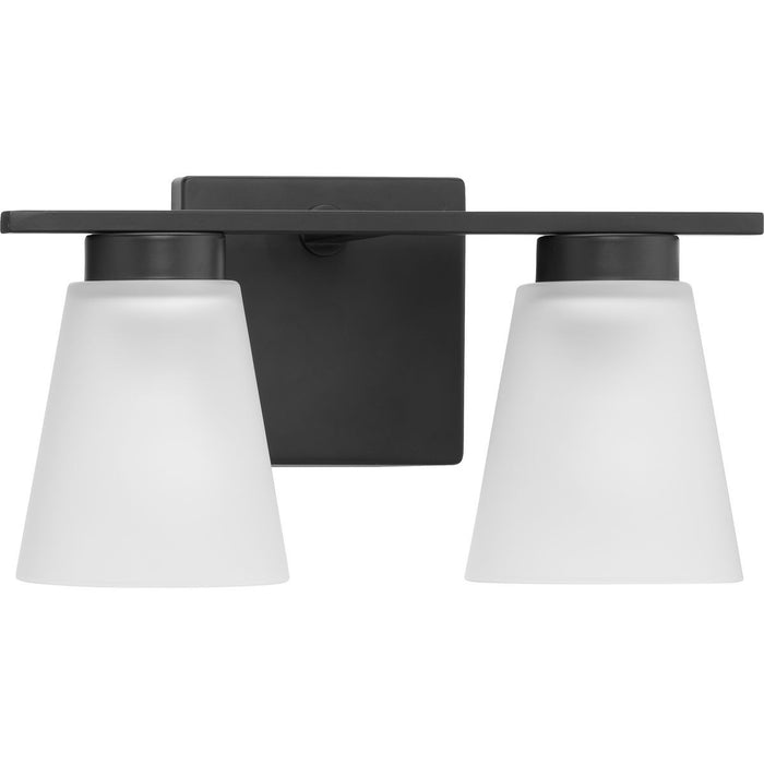 Progress Lighting P300500-31M Two Light Bath, Matte Black