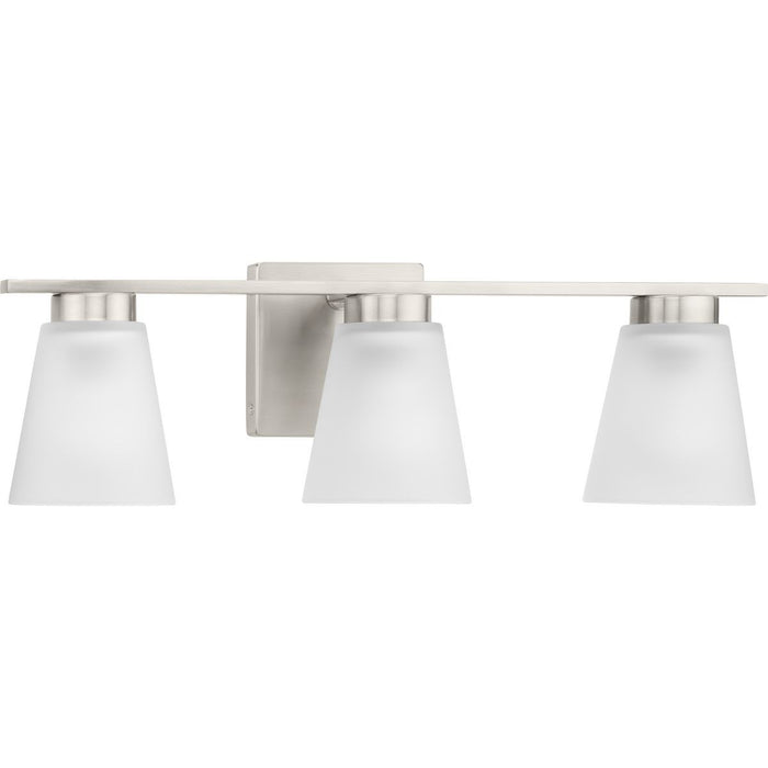 Progress Lighting P300501-009 Three Light Bath, Brushed Nickel