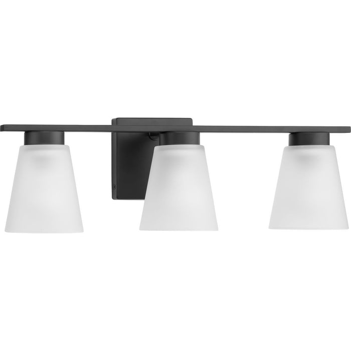 Progress Lighting P300501-31M Three Light Bath, Matte Black
