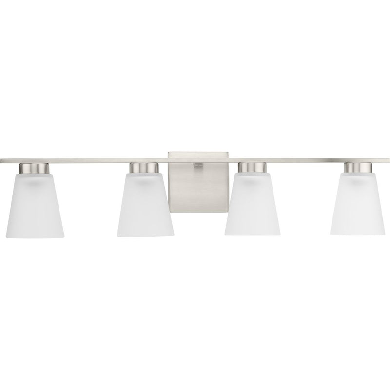 Progress Lighting P300502-009 Four Light Bath, Brushed Nickel