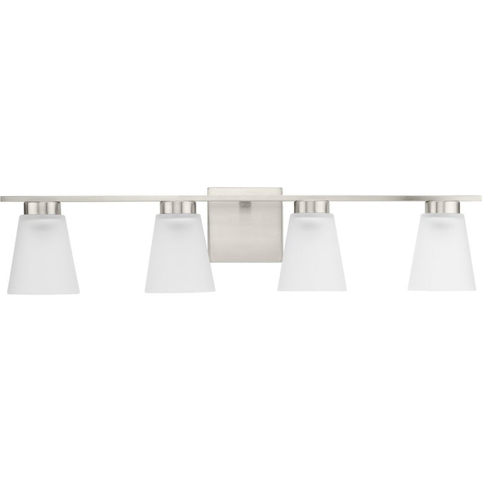 Progress Lighting P300502-009 Four Light Bath, Brushed Nickel