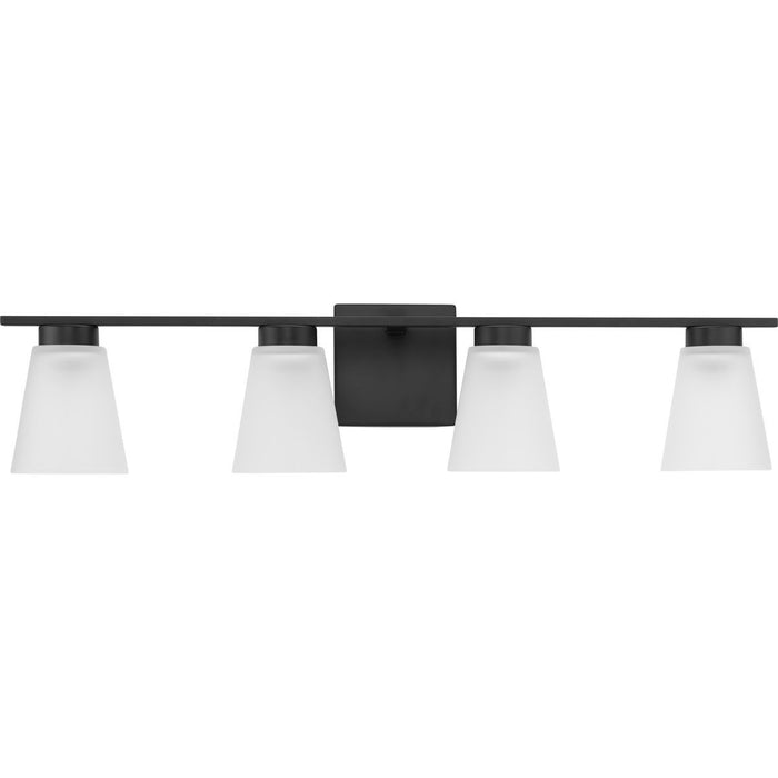 Progress Lighting P300502-31M Four Light Bath, Matte Black