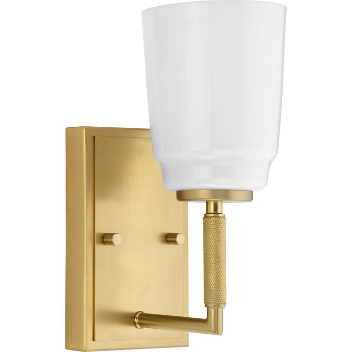 Progress Lighting P300503-191 One Light Bath, Brushed Gold