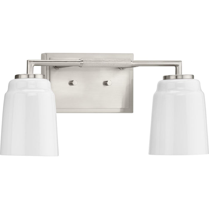 Progress Lighting P300504-009 Two Light Bath, Brushed Nickel