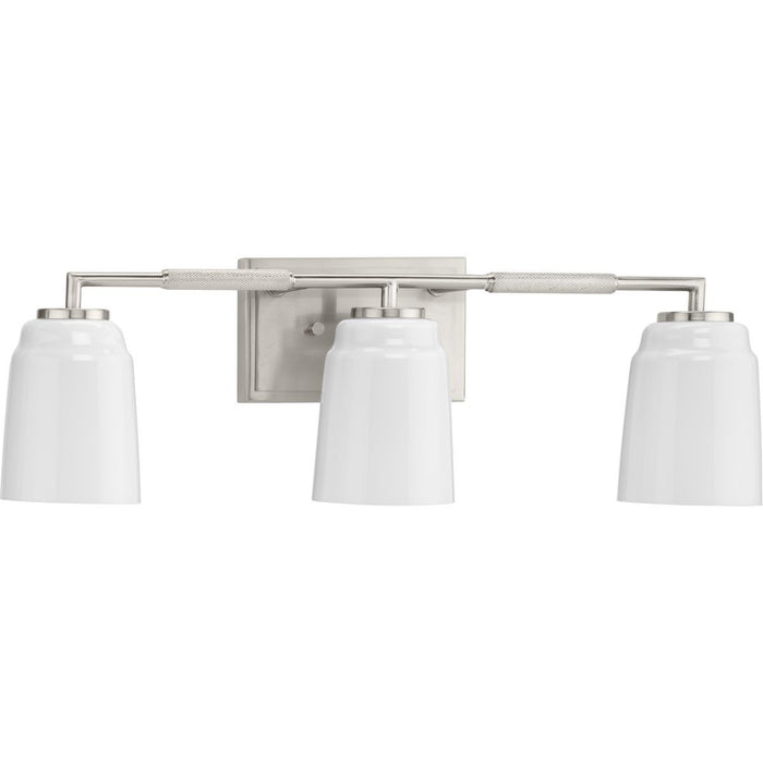 Progress Lighting P300505-009 Three Light Bath, Brushed Nickel