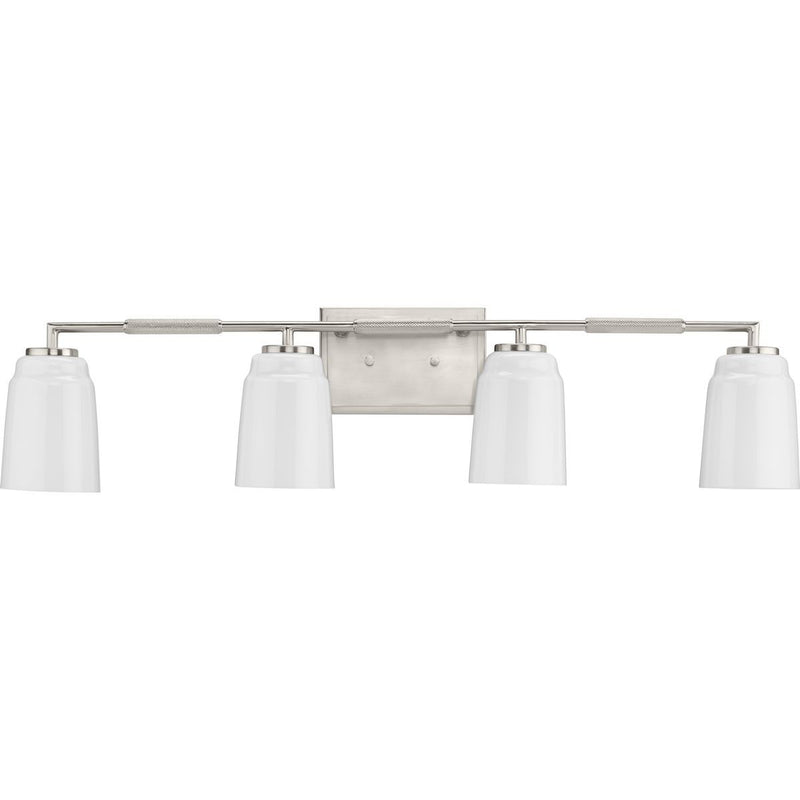 Progress Lighting P300506-009 Four Light Bath, Brushed Nickel