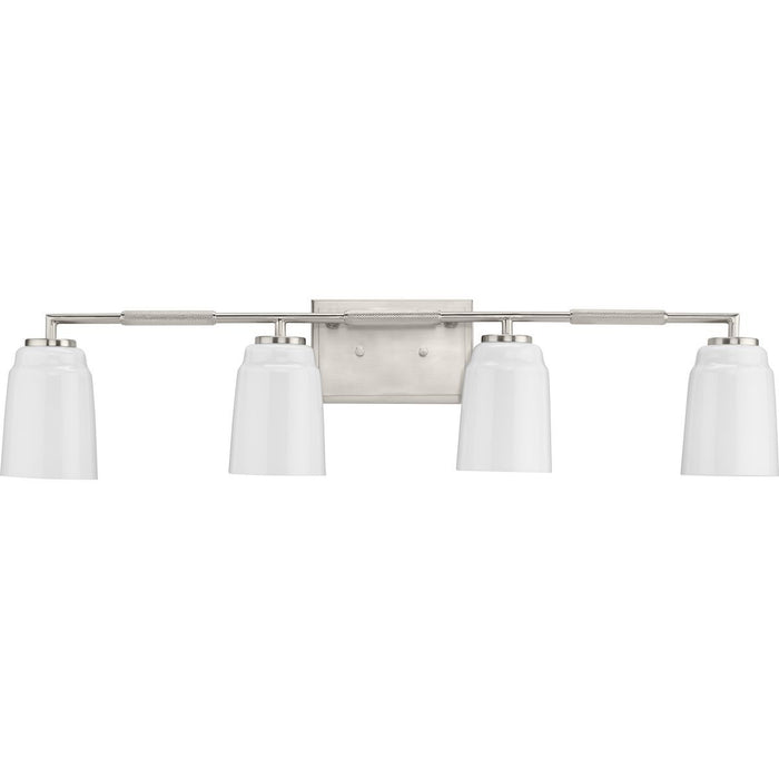 Progress Lighting P300506-009 Four Light Bath, Brushed Nickel