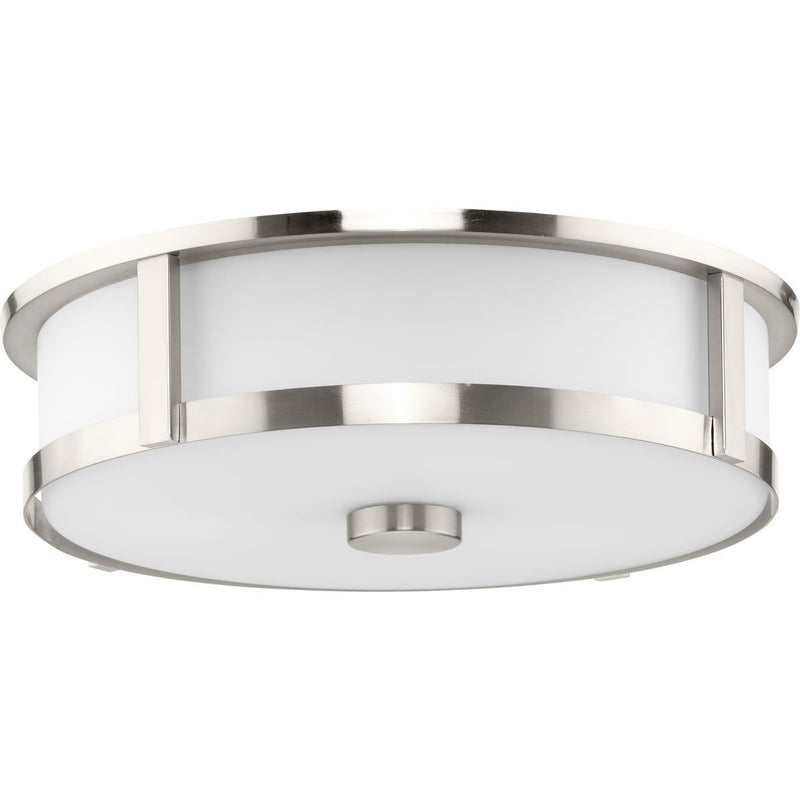 Progress Lighting P350281-009 Three Light Flushmount, Brushed Nickel