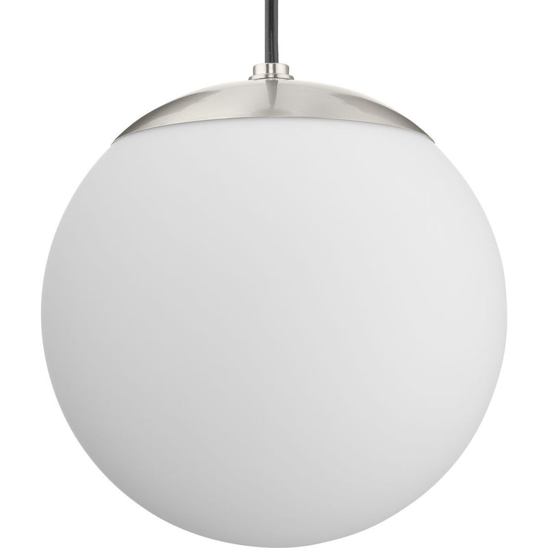 Progress Lighting P500461-009 One Light Pendant, Brushed Nickel