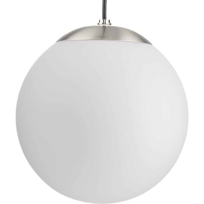 Progress Lighting P500462-009 One Light Pendant, Brushed Nickel