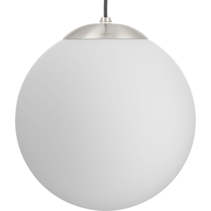 Progress Lighting P500463-009 One Light Pendant, Brushed Nickel