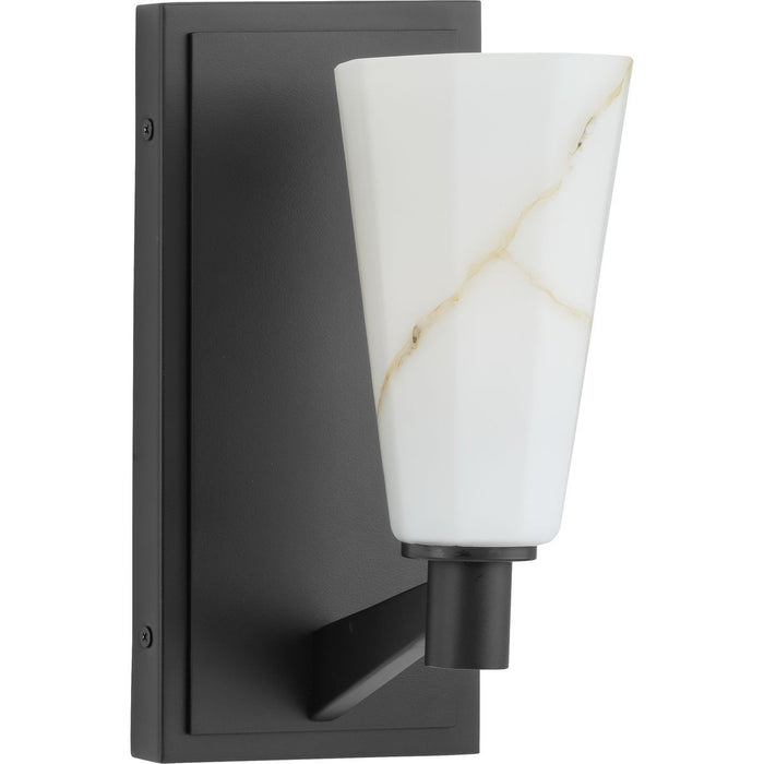 Progress Lighting P710138-31M One Light Wall Bracket, Matte Black