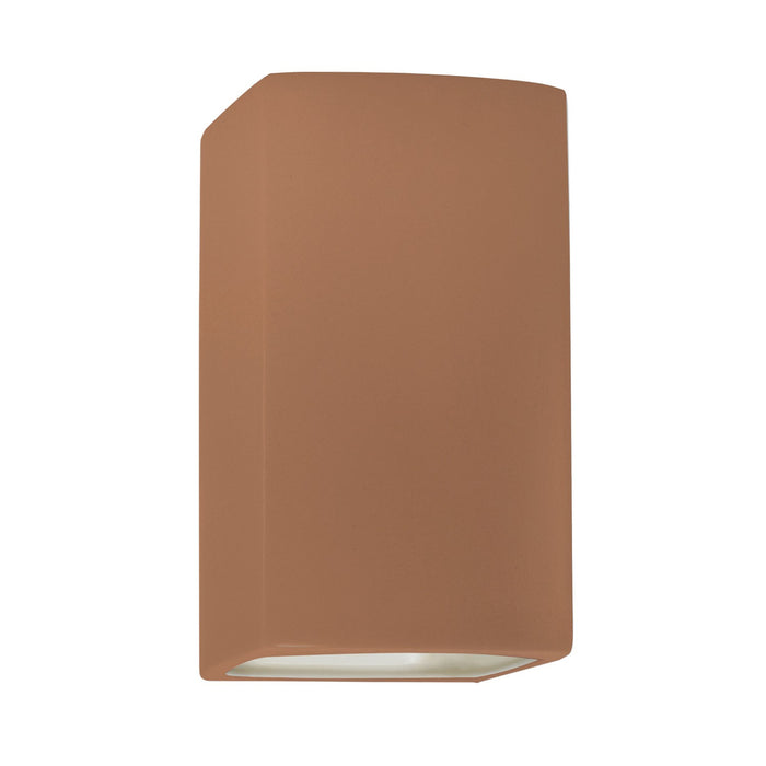 Justice Designs CER-0910W-ADOB One Light Outdoor Wall Sconce, Adobe