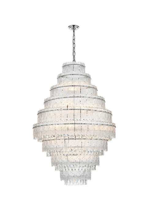 Elegant Lighting 1780D36C 27 Light Chandelier, Chrome