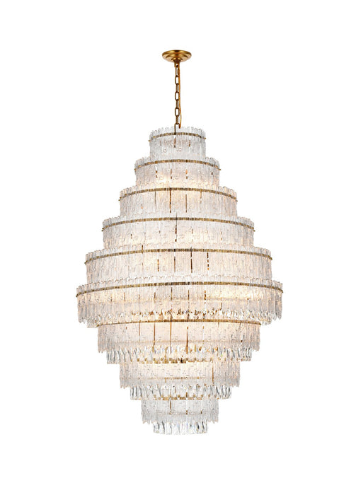 Elegant Lighting 1780D36SG 27 Light Chandelier, Satin Gold