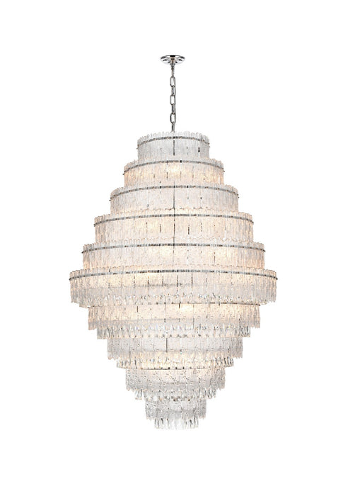 Elegant Lighting 1780D42C 33 Light Chandelier, Chrome