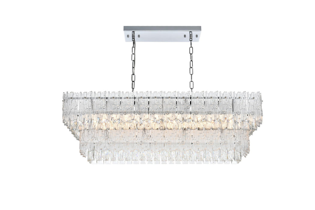 Elegant Lighting 1780G37C Six Light Chandelier, Chrome