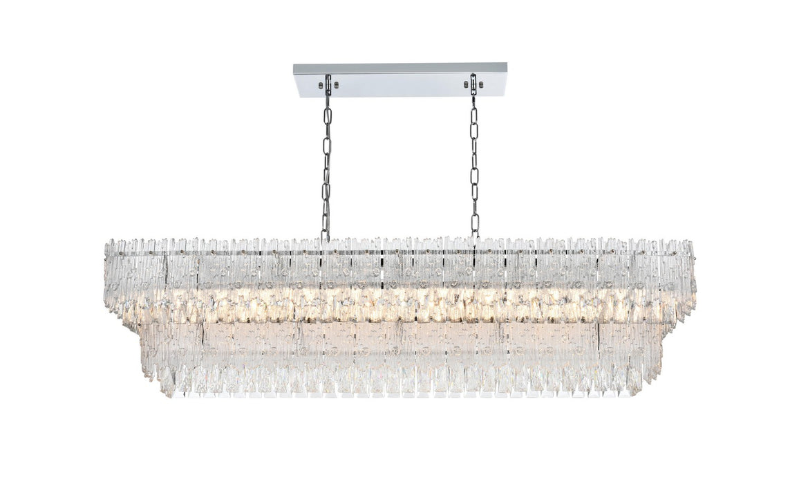 Elegant Lighting 1780G50C Eight Light Chandelier, Chrome