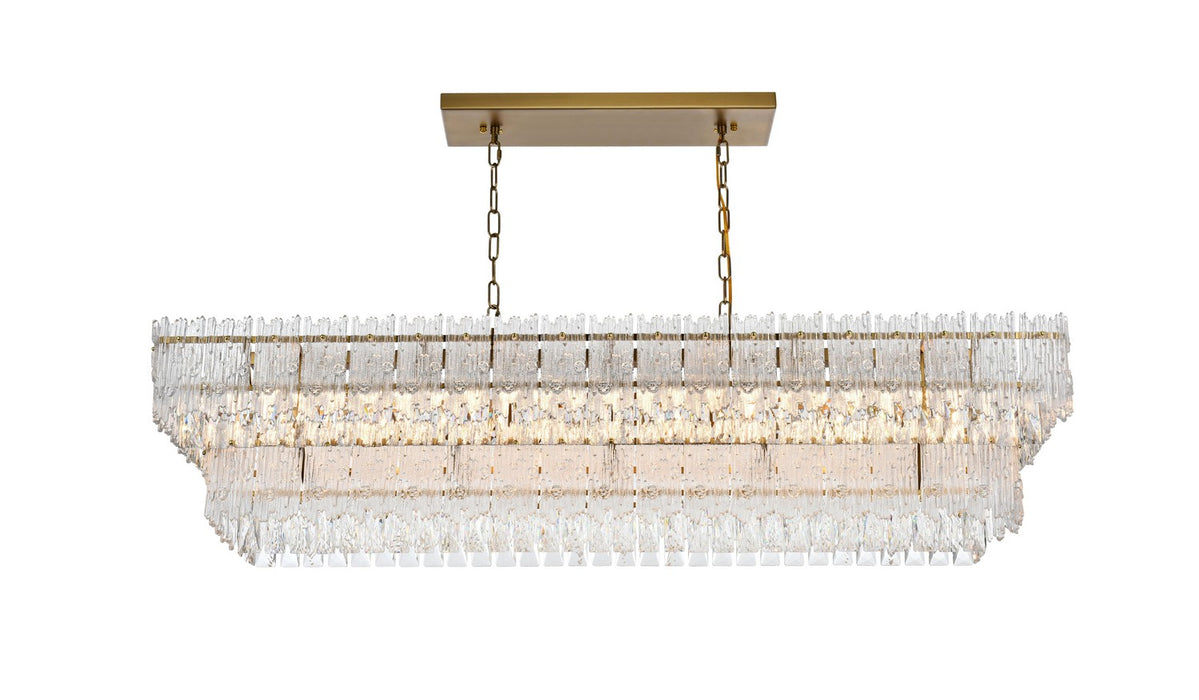 Elegant Lighting 1780G50SG Eight Light Chandelier, Satin Gold