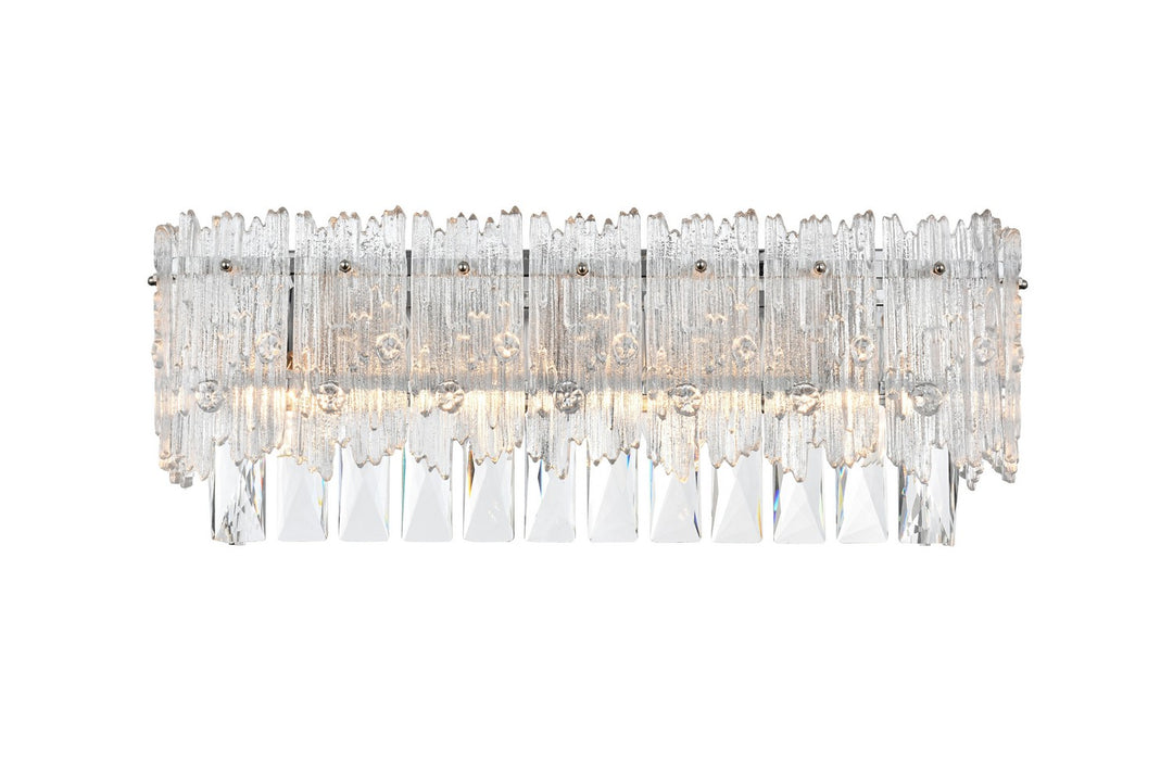 Elegant Lighting 1780W19C Four Light Wall Sconce, Chrome