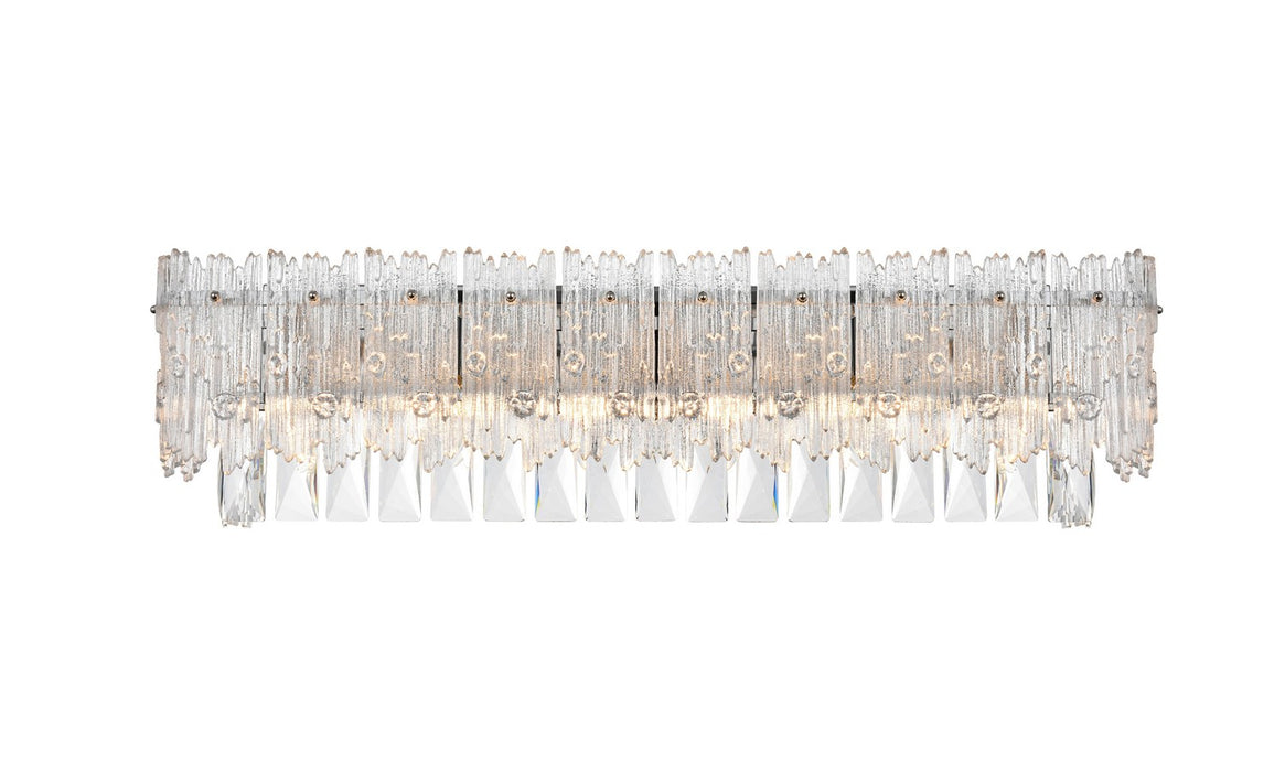 Elegant Lighting 1780W27C Six Light Wall Sconce, Chrome