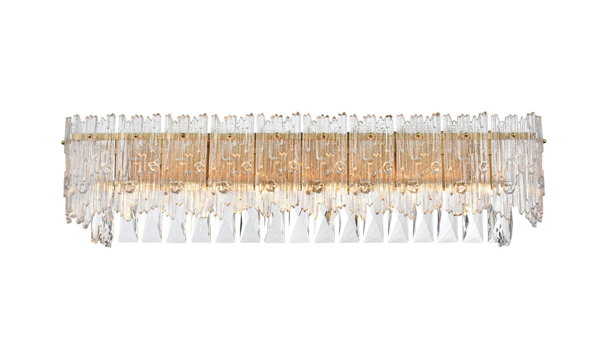Elegant Lighting 1780W27SG Six Light Wall Sconce, Satin Gold