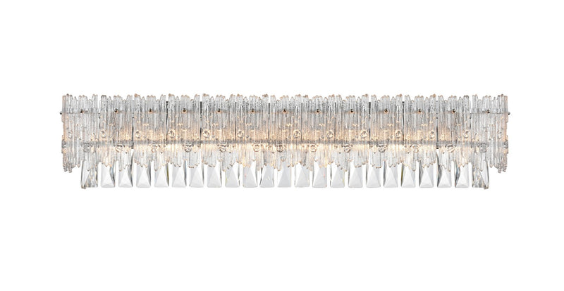 Elegant Lighting 1780W35C Eight Light Wall Sconce, Chrome