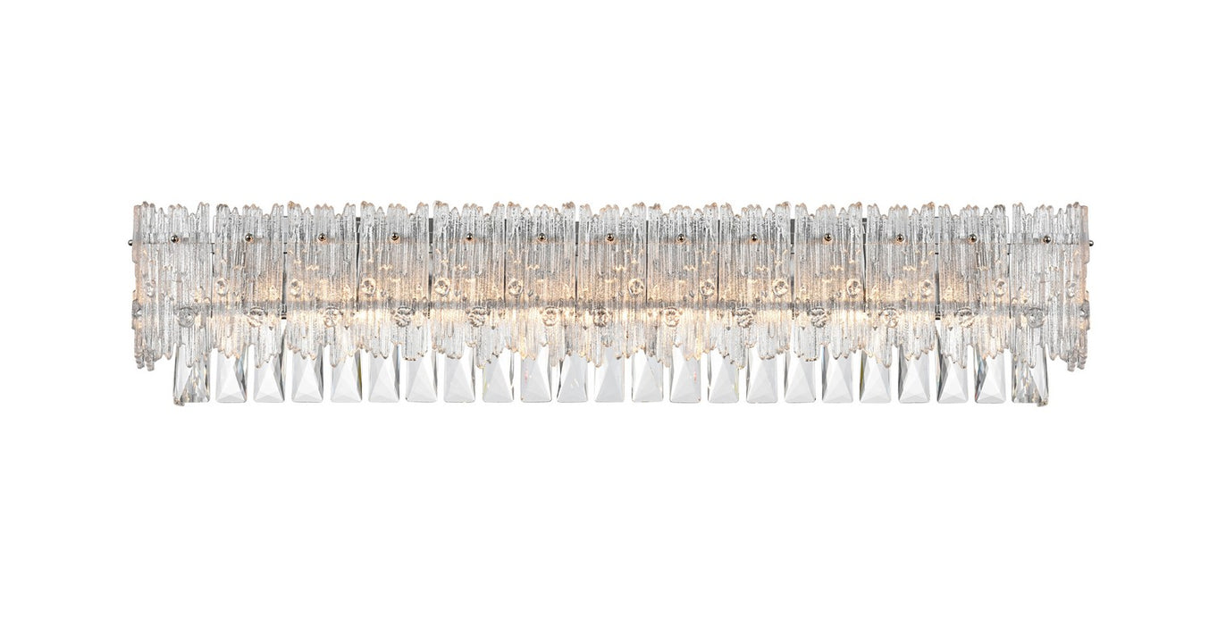 Elegant Lighting 1780W35C Eight Light Wall Sconce, Chrome