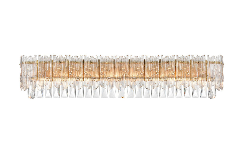 Elegant Lighting 1780W35SG Eight Light Wall Sconce, Satin Gold
