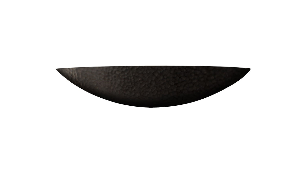 Justice Designs CER-4210-HMIR Wall Sconce, Hammered Iron