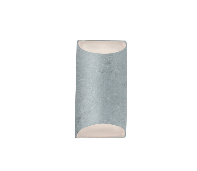 Justice Designs CER-5750-CONC One Light Wall Sconce, Concrete