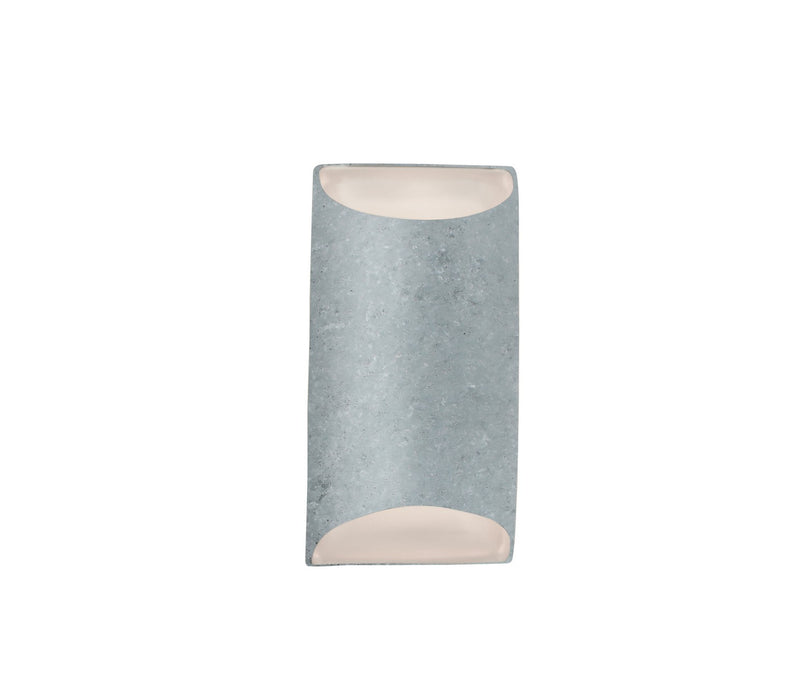 Justice Designs CER-5750-CONC One Light Wall Sconce, Concrete