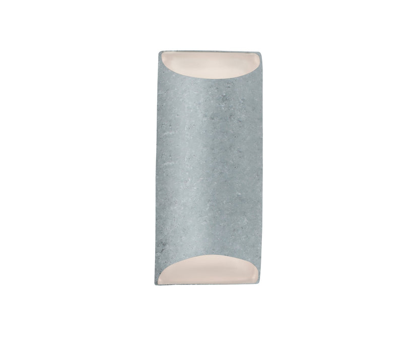 Justice Designs CER-5755W-CONC LED Outdoor Wall Sconce, Concrete