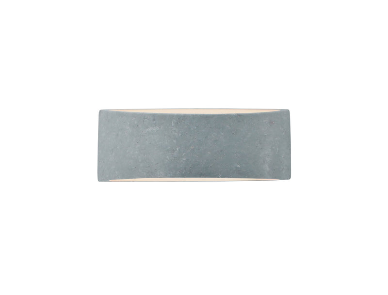 Justice Designs CER-5765-CONC One Light Wall Sconce, Concrete