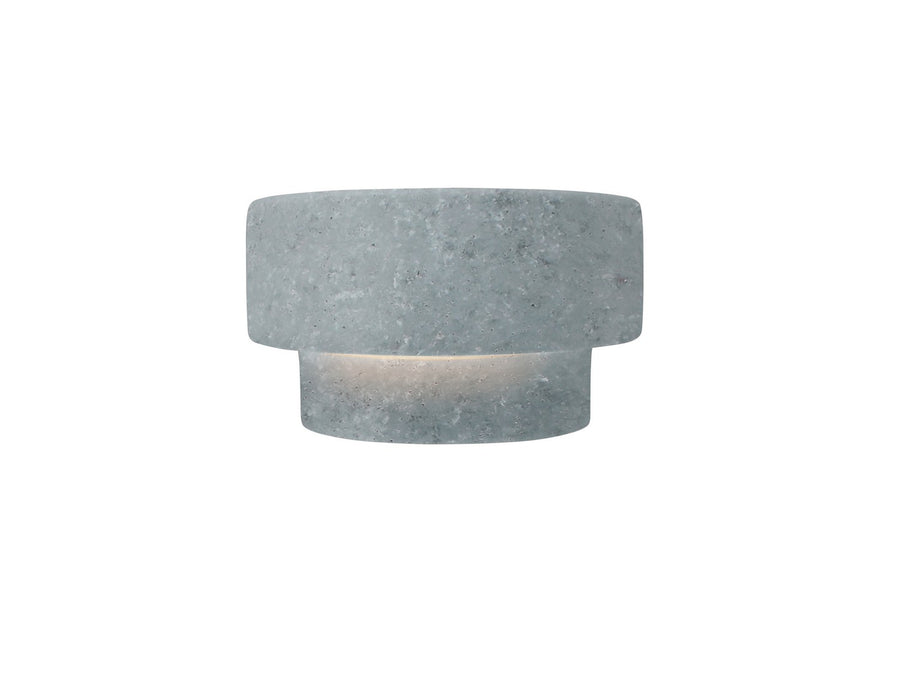 Justice Designs CER-5770-CONC One Light Wall Sconce, Concrete