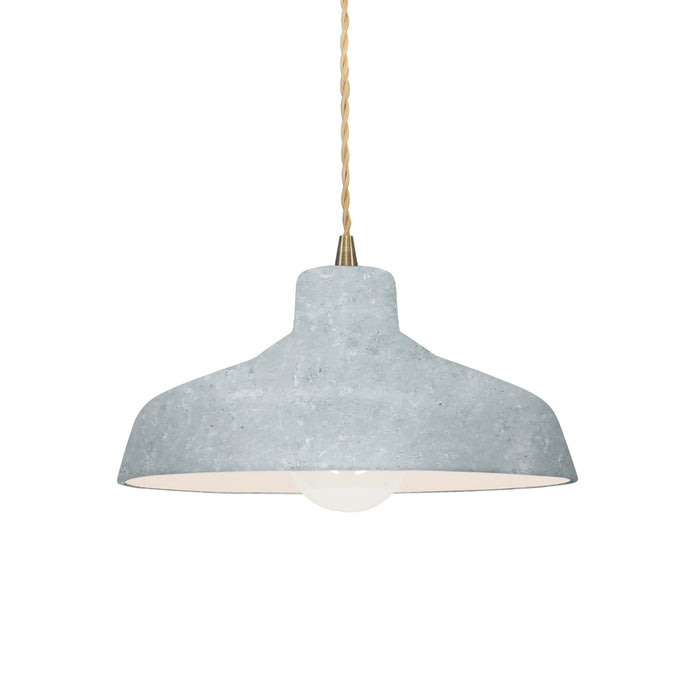 Justice Designs CER-6260-CONC-ABRS-BEIG-TWST One Light Pendant, Concrete