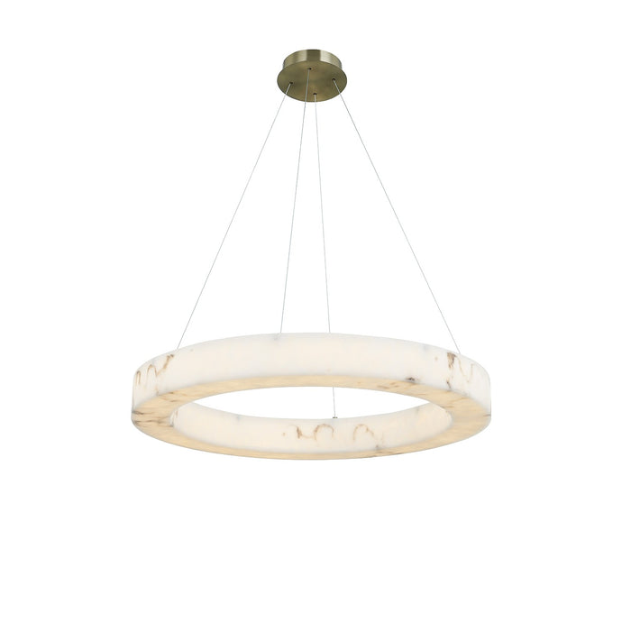 Justice Designs FAL-8222-BRSS LED Pendant, Brushed Brass