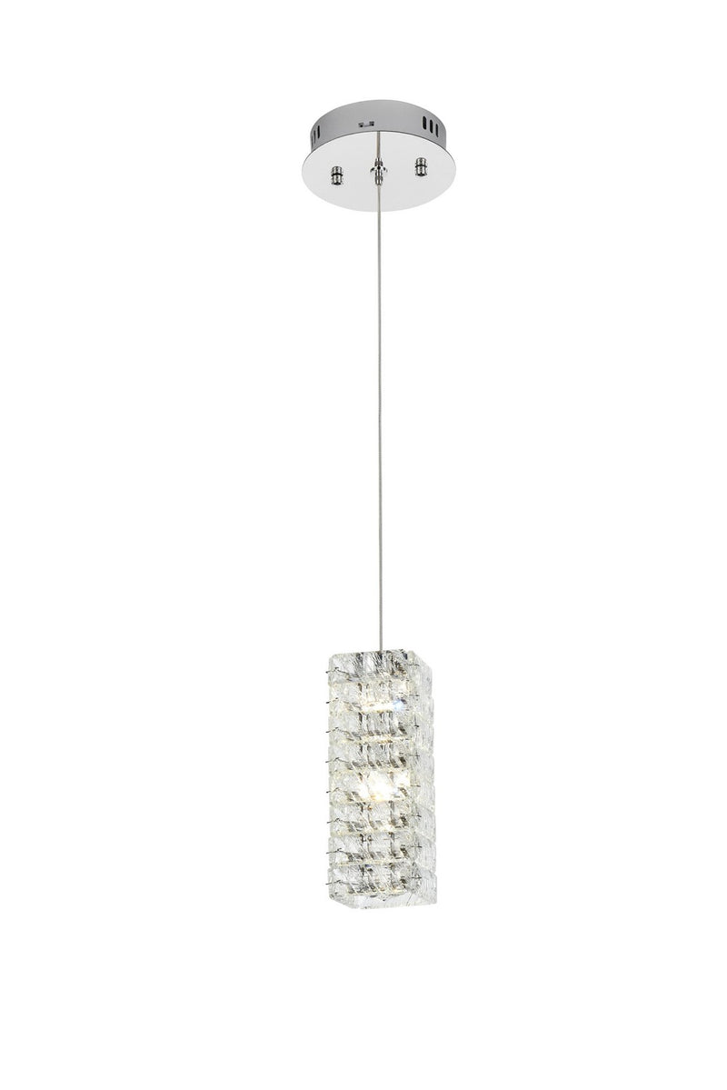 Elegant Lighting 3680D1C LED Pendant, Chrome