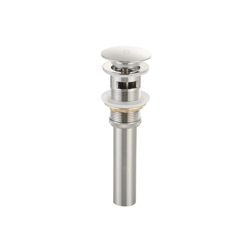 Elegant Lighting VDN100BNK Pop-Up Bathroom Sink Drain with Overflow, Brushed Nickel