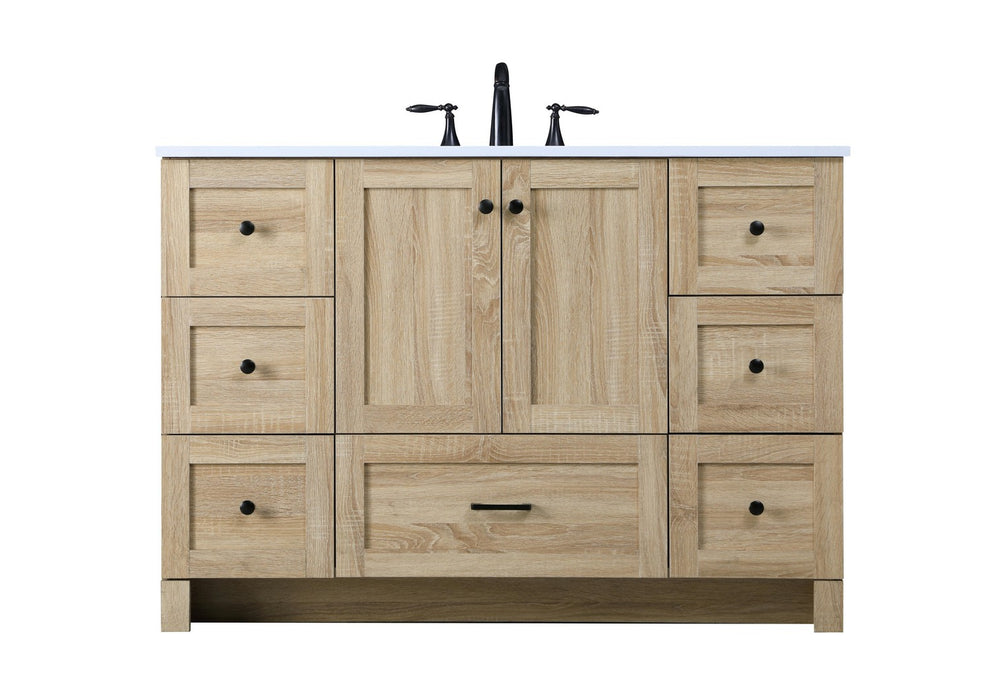 Elegant Lighting VF2848MW Single Bathroom Vanity, Mango Wood