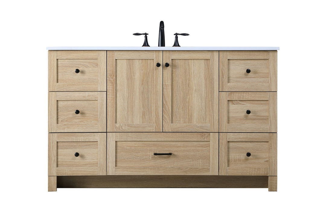 Elegant Lighting VF2854MW Single Bathroom Vanity, Mango Wood