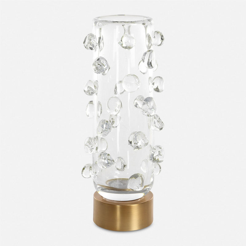 Uttermost 18182 Vase, Clear Glass