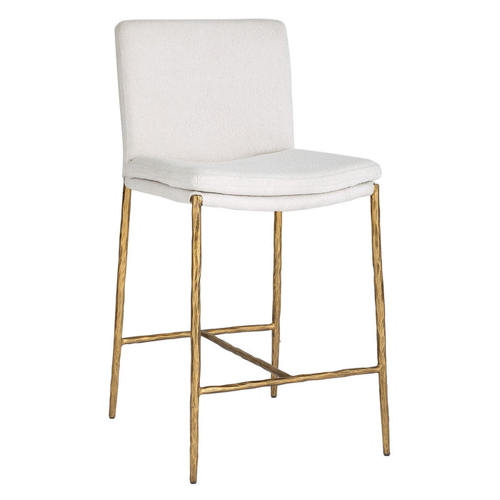 Uttermost 23844 Counter Stool, Aged Gold