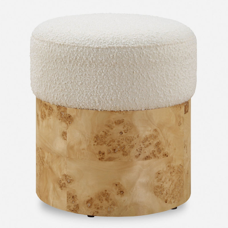 Uttermost 23855 Ottoman, Textured Ivory