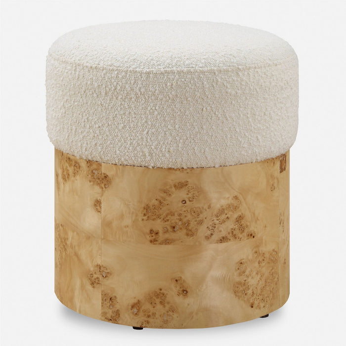 Uttermost 23855 Ottoman, Textured Ivory